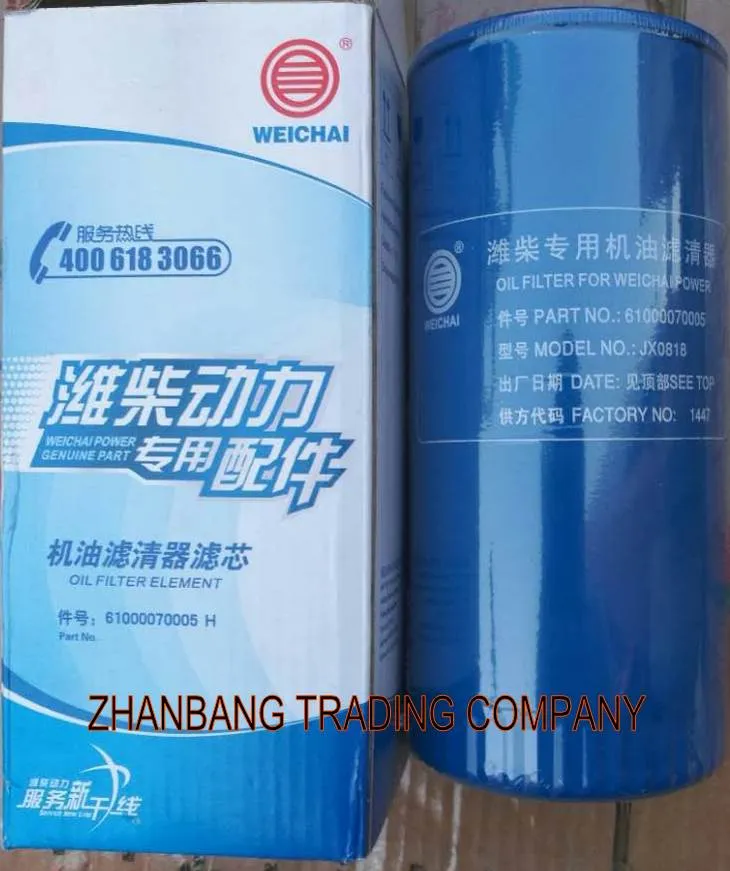 Sinotruk Самосвал WD615 Дизельное моторное масло Fitler 6100007005